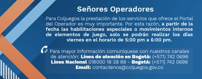 Horario habilitaciones Especiales